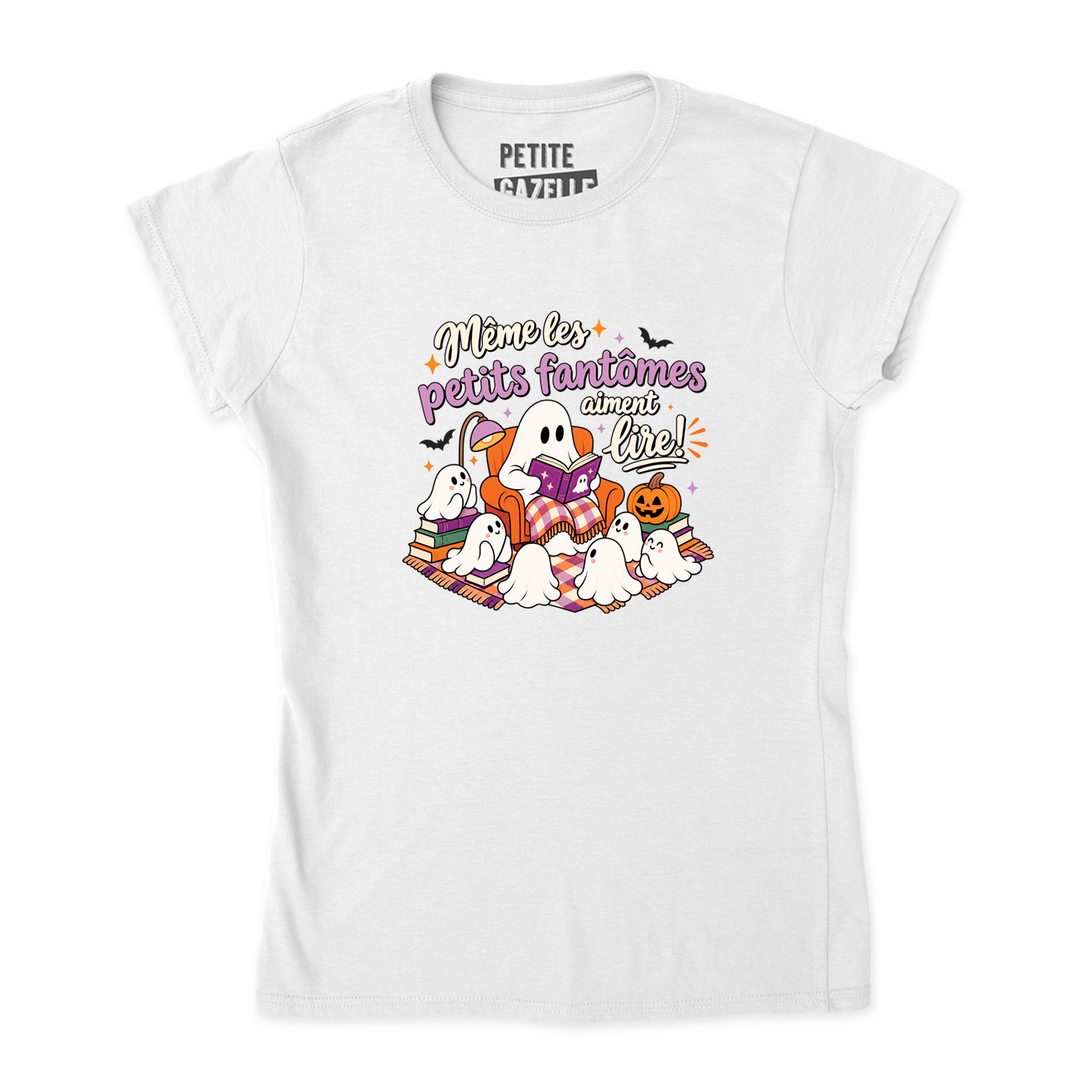 TSHIRT AJUSTÉ | Même les petits fantômes aiment lire !