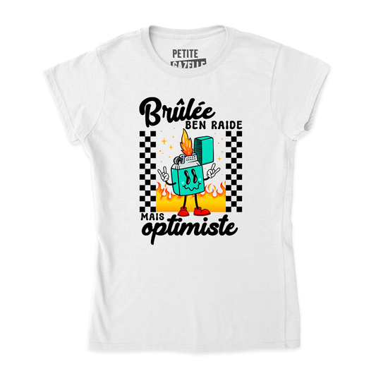 TSHIRT AJUSTÉ | Brûlée ben raide - T-Shirt coupe ajustée - Petite Gazelle Atelier