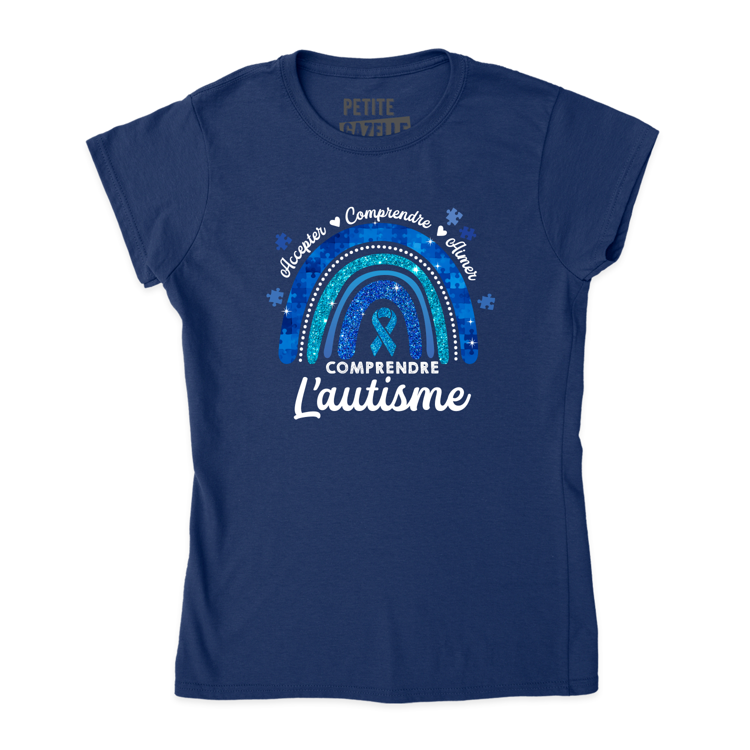 TSHIRT AJUSTÉ | Autisme Arc-en-ciel