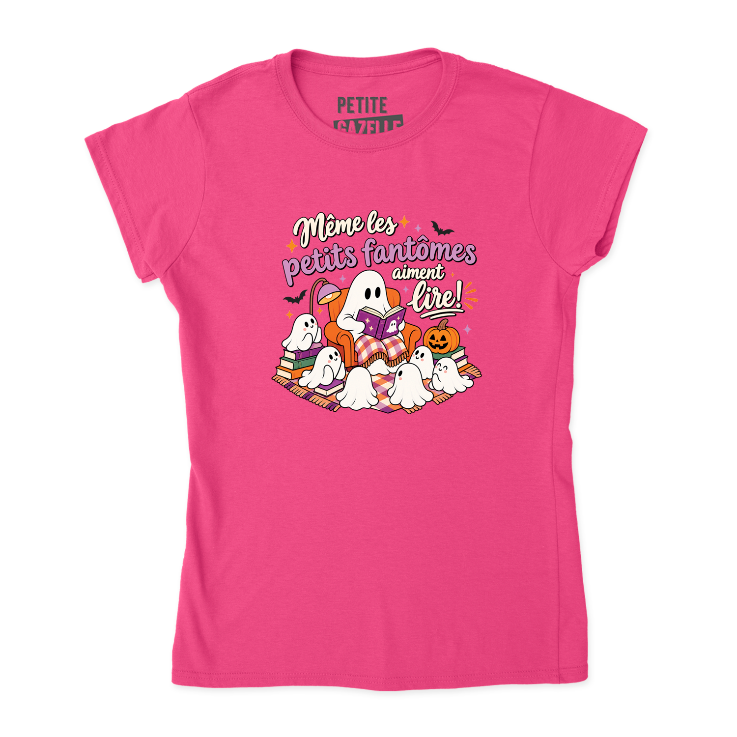 TSHIRT AJUSTÉ | Même les petits fantômes aiment lire !