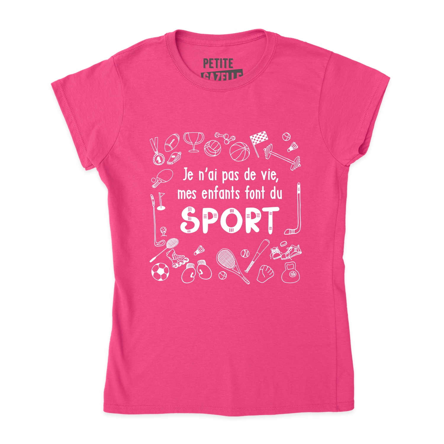 TSHIRT AJUSTÉ | Je n'ai pas de vie, mes enfants font du sport