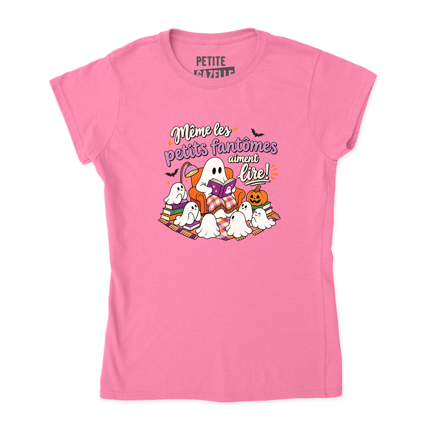 TSHIRT AJUSTÉ | Même les petits fantômes aiment lire !