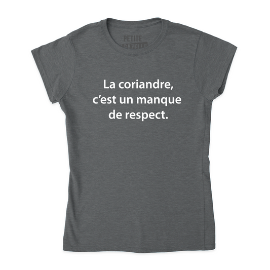 TSHIRT AJUSTÉ | La coriandre