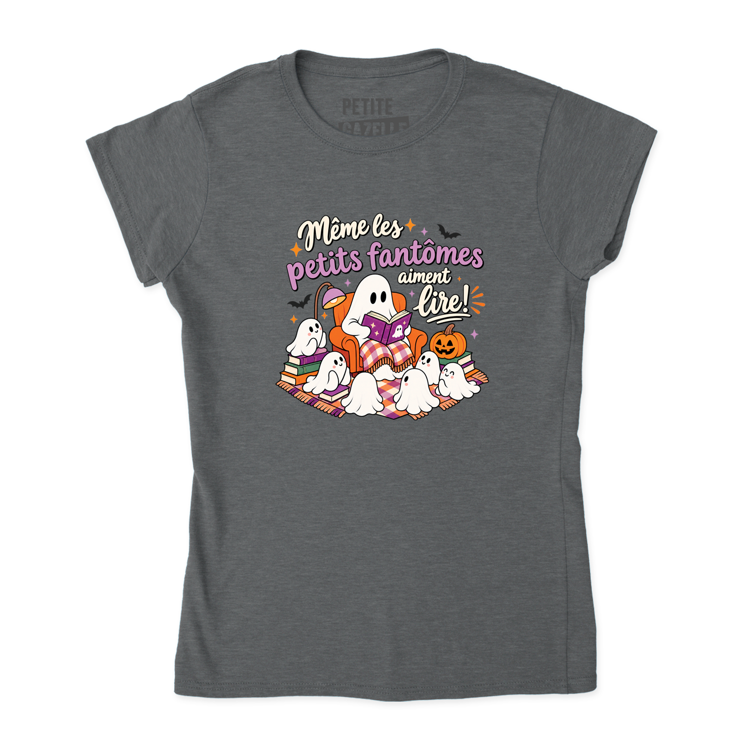 TSHIRT AJUSTÉ | Même les petits fantômes aiment lire !