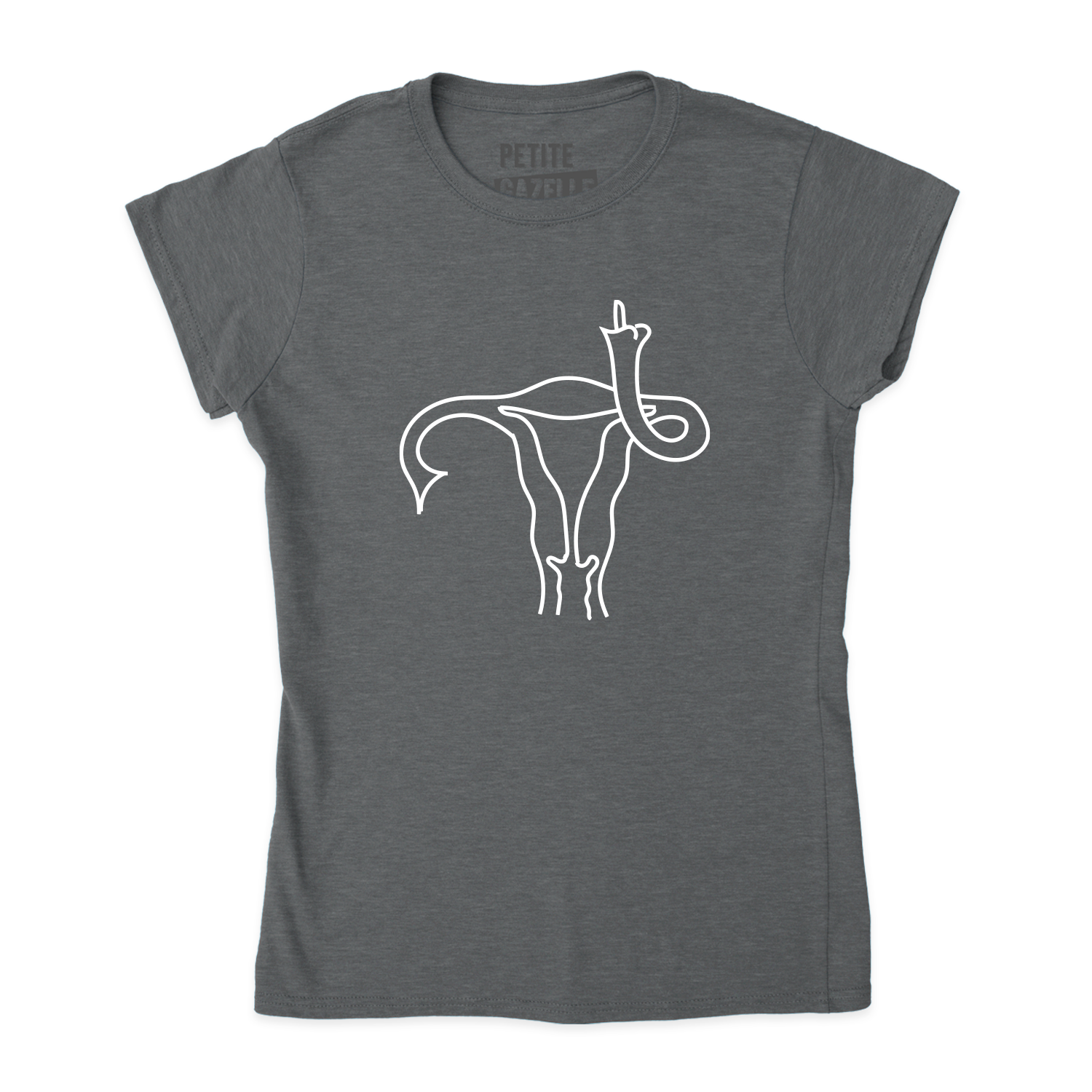 TSHIRT AJUSTÉ | Uterus fâché qu'on se mêle de ses affaires