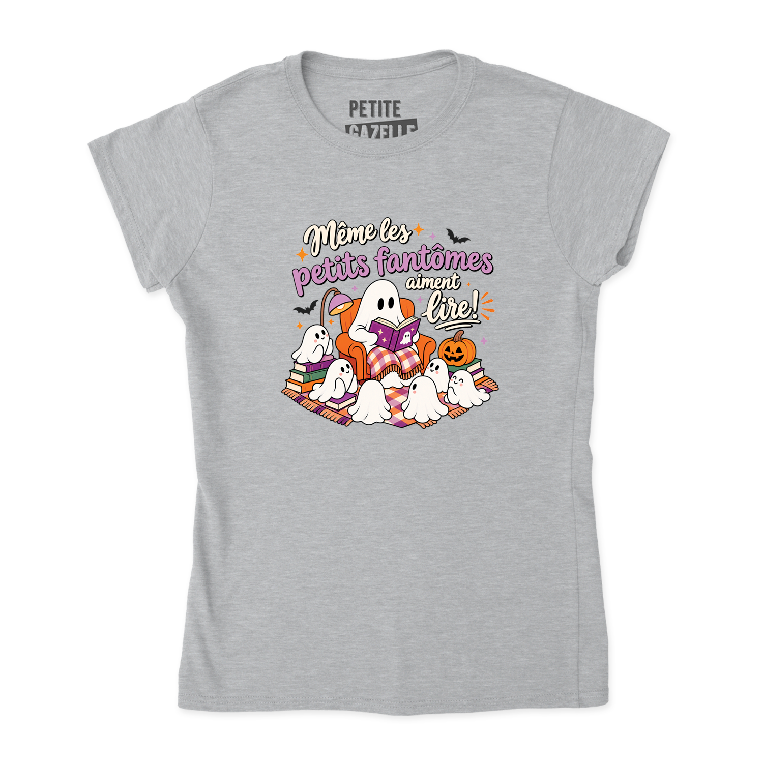 TSHIRT AJUSTÉ | Même les petits fantômes aiment lire !