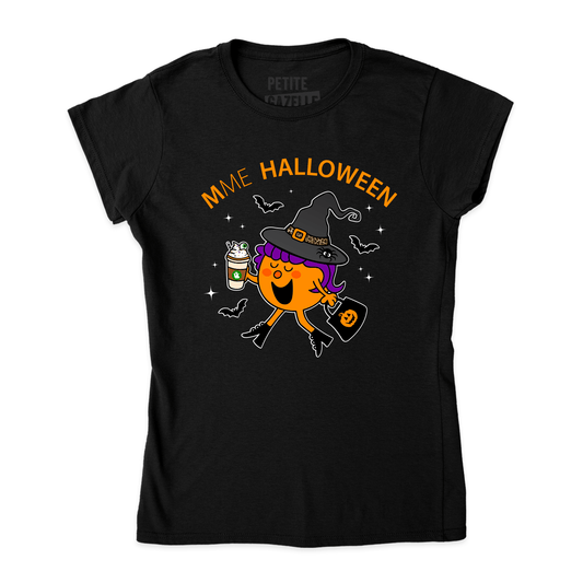 TSHIRT AJUSTÉ | Madame Halloween - T-Shirt coupe ajustée - Petite Gazelle Atelier