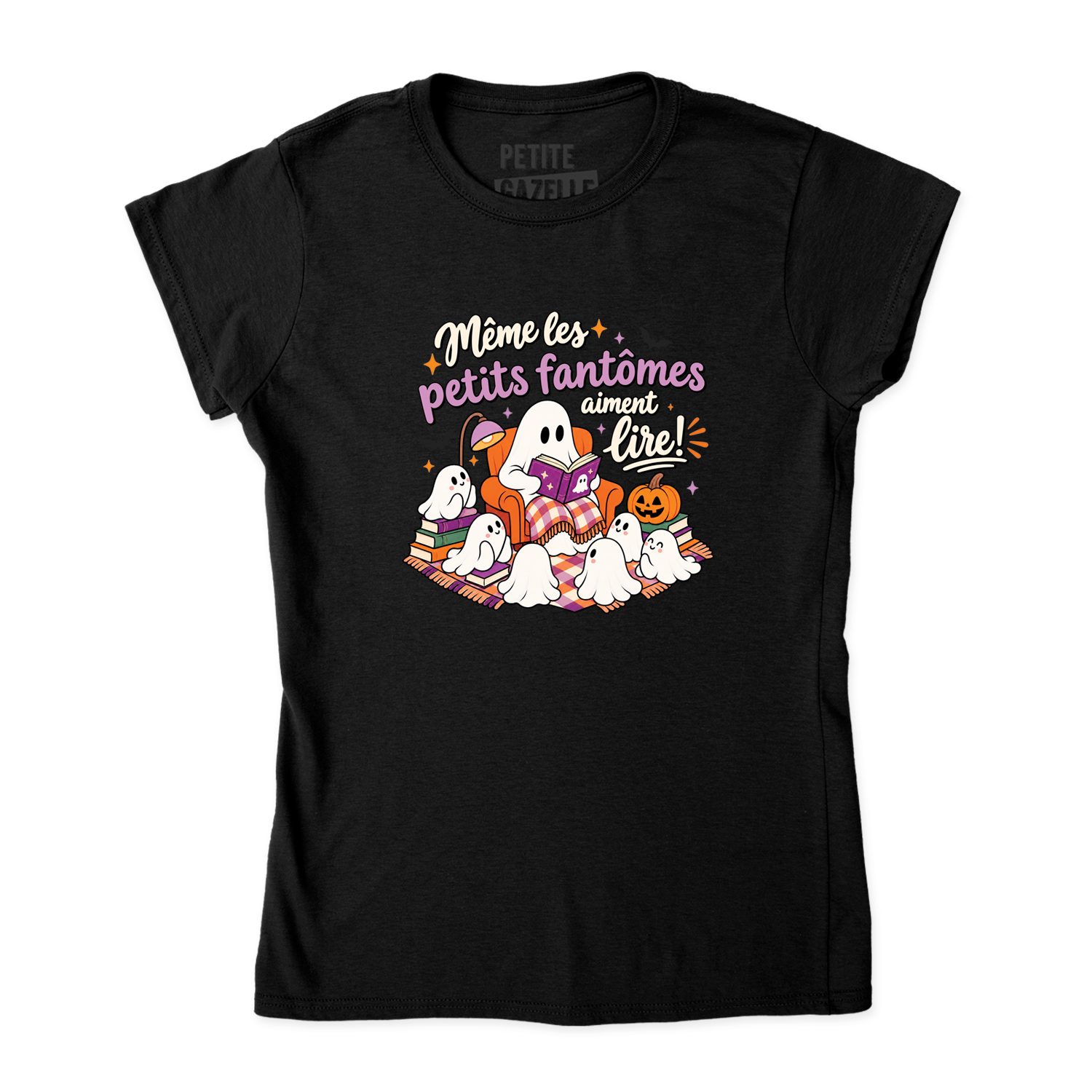 TSHIRT AJUSTÉ | Même les petits fantômes aiment lire !