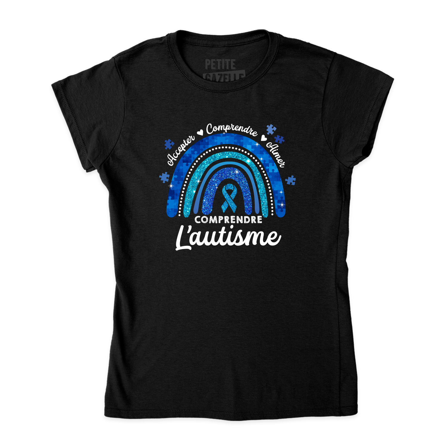 TSHIRT AJUSTÉ | Autisme Arc-en-ciel