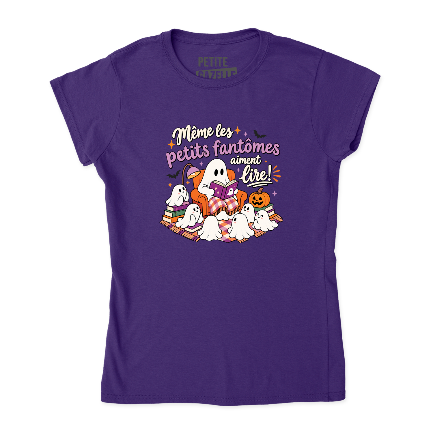 TSHIRT AJUSTÉ | Même les petits fantômes aiment lire !