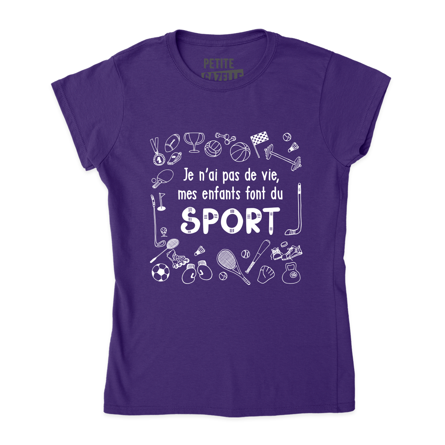 TSHIRT AJUSTÉ | Je n'ai pas de vie, mes enfants font du sport