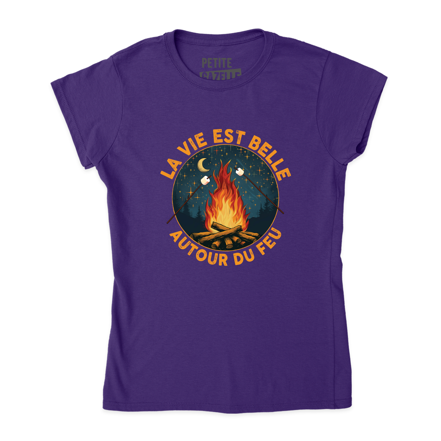 TSHIRT AJUSTÉ | La vie est belle autour du feu
