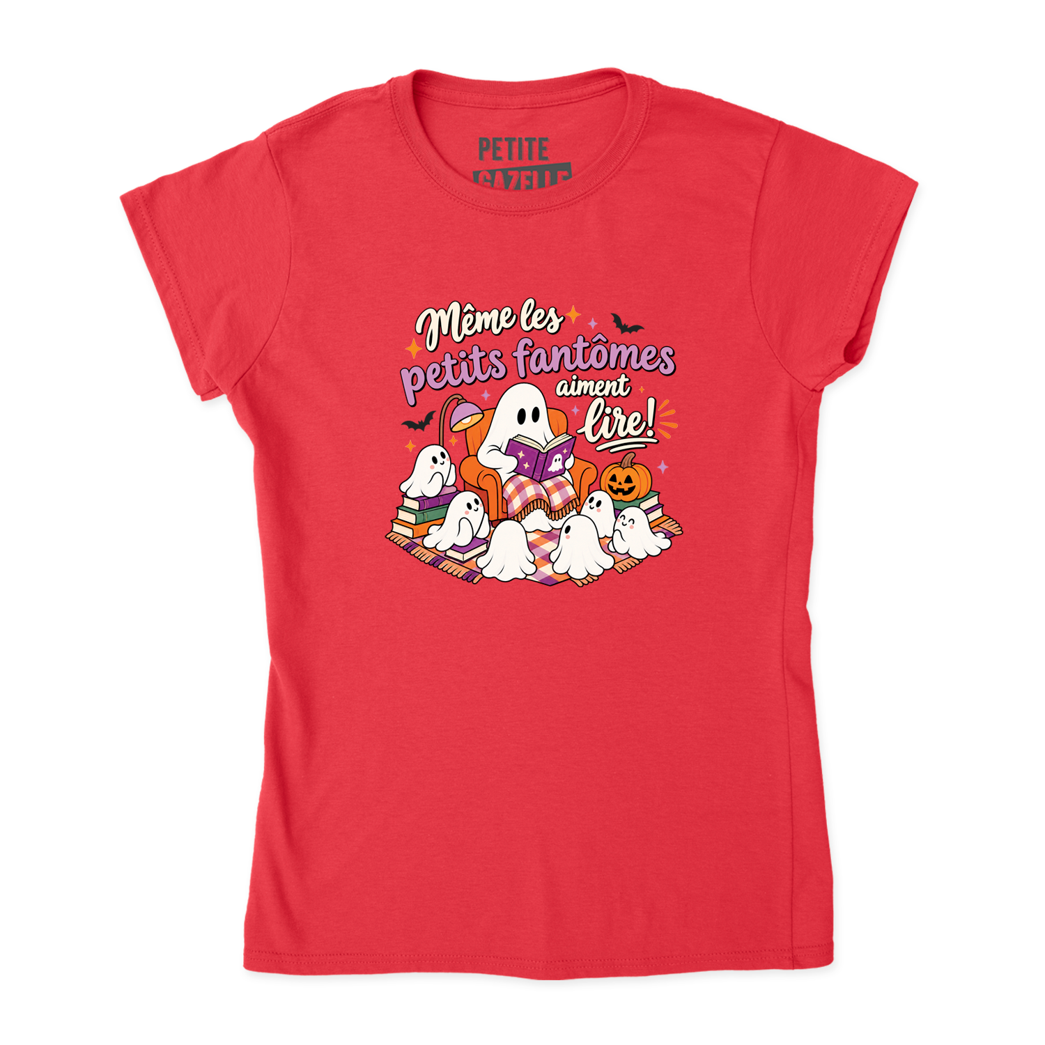 TSHIRT AJUSTÉ | Même les petits fantômes aiment lire !