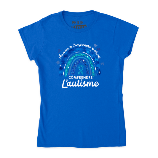 TSHIRT AJUSTÉ | Autisme Arc-en-ciel