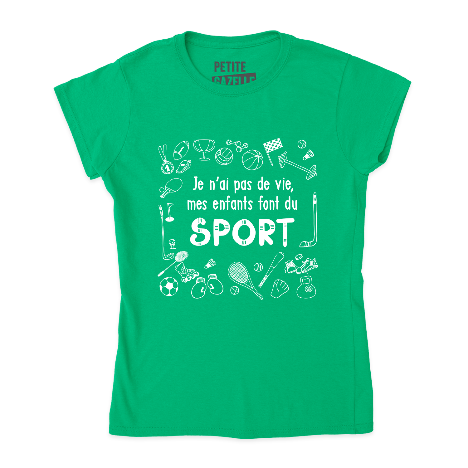 TSHIRT AJUSTÉ | Je n'ai pas de vie, mes enfants font du sport