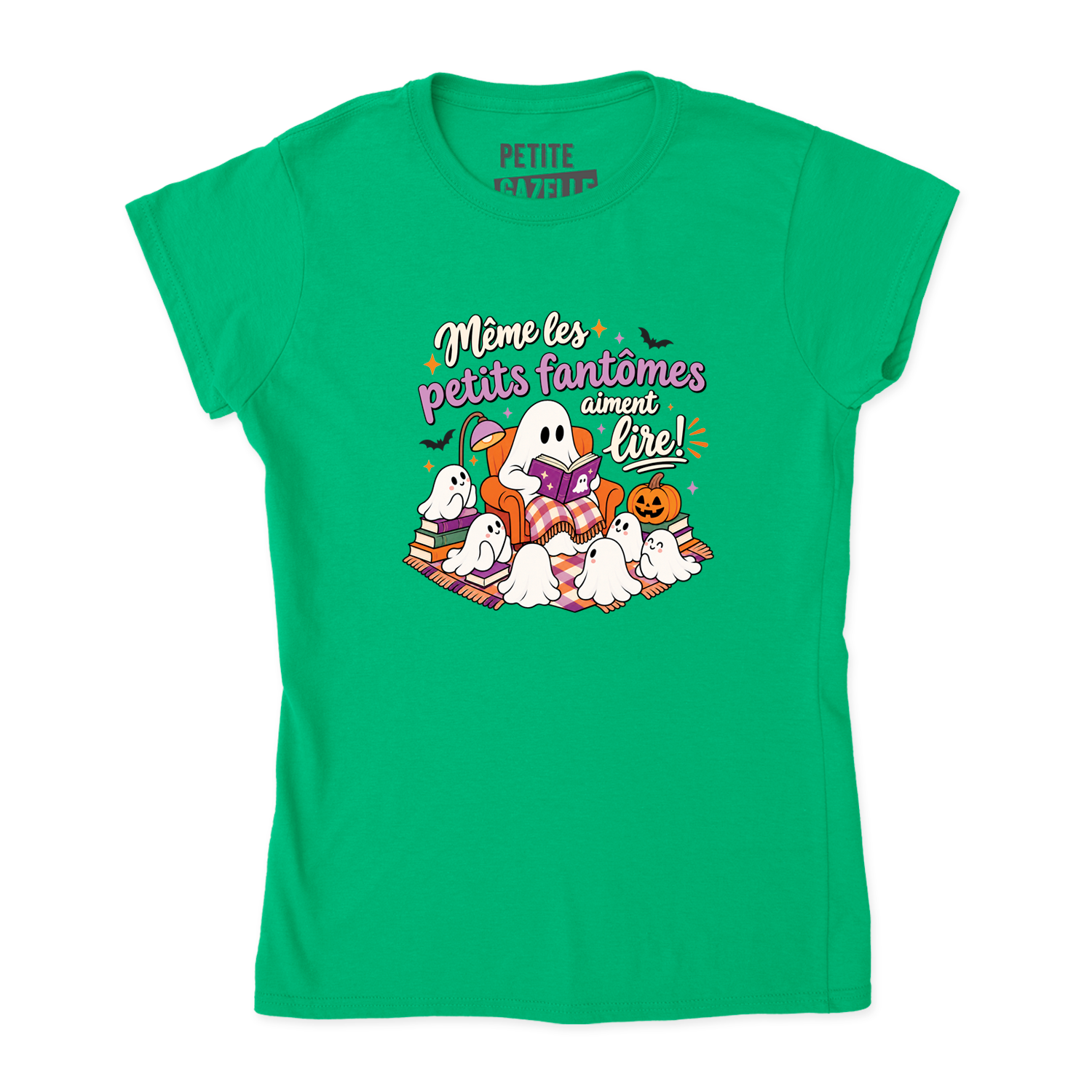 TSHIRT AJUSTÉ | Même les petits fantômes aiment lire !