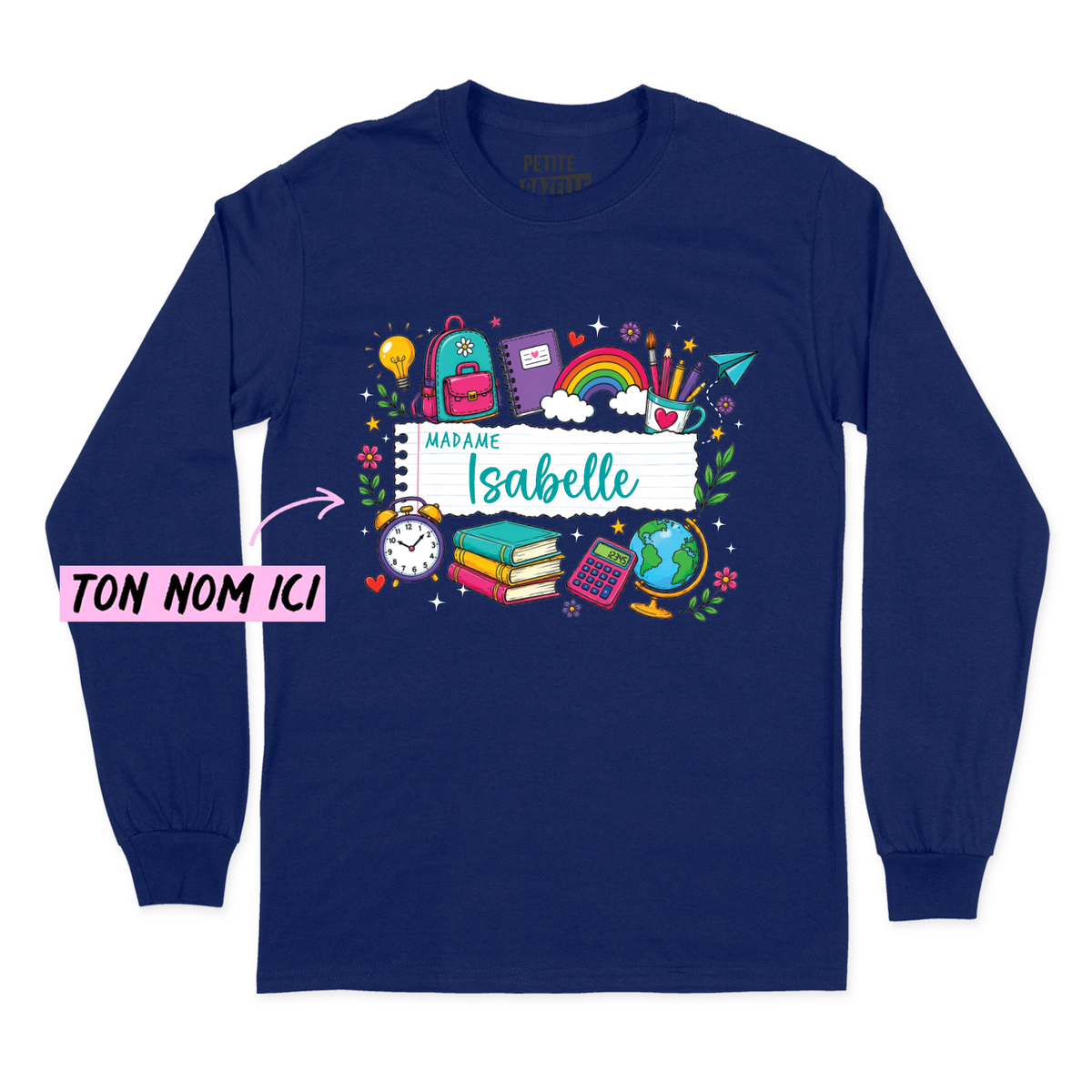 T-SHIRT À MANCHES LONGUES | Feuille Lignée