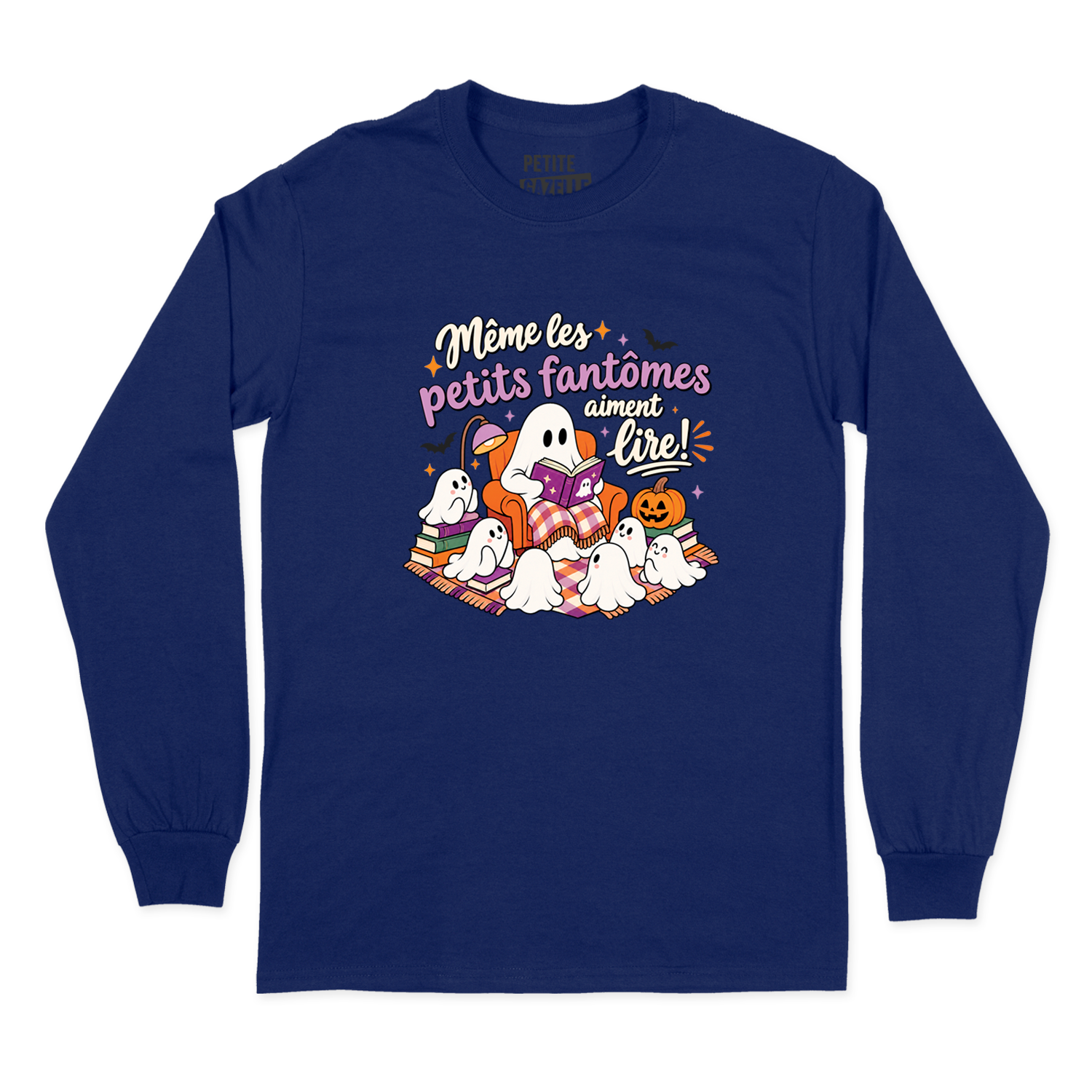 T-SHIRT À MANCHES LONGUES | Même les petits fantômes aiment lire !