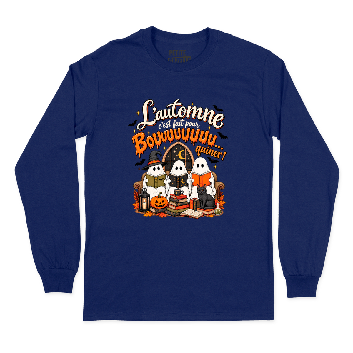 T-SHIRT À MANCHES LONGUES | L'automne c'est fait pour bouquiner !