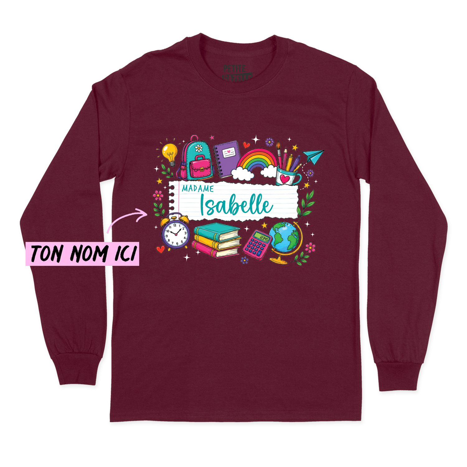 T-SHIRT À MANCHES LONGUES | Feuille Lignée