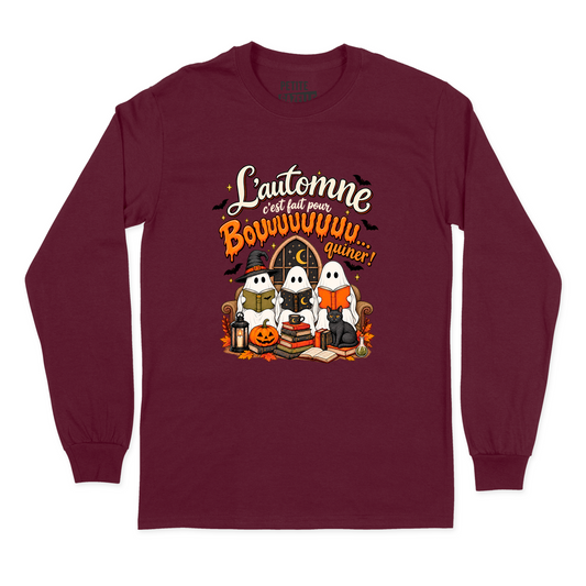 T-SHIRT À MANCHES LONGUES | L'automne c'est fait pour bouquiner !