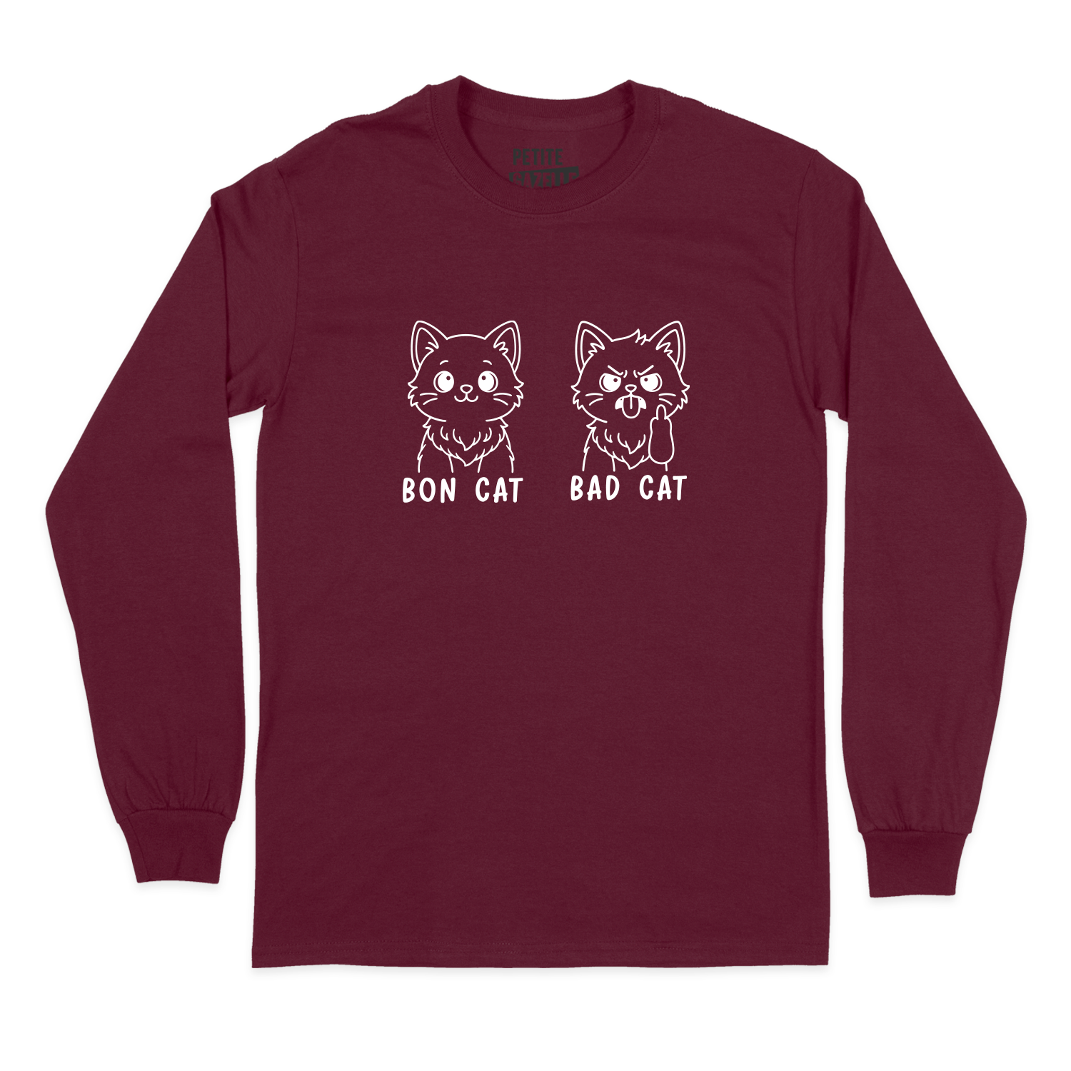 T-SHIRT À MANCHES LONGUES | Bon cat Bad cat