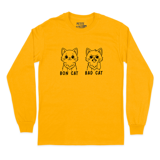 T-SHIRT À MANCHES LONGUES | Bon cat Bad cat