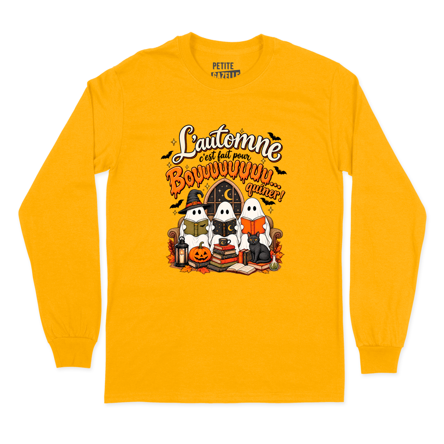 T-SHIRT À MANCHES LONGUES | L'automne c'est fait pour bouquiner !