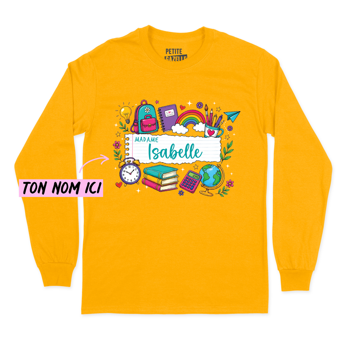 T-SHIRT À MANCHES LONGUES | Feuille Lignée