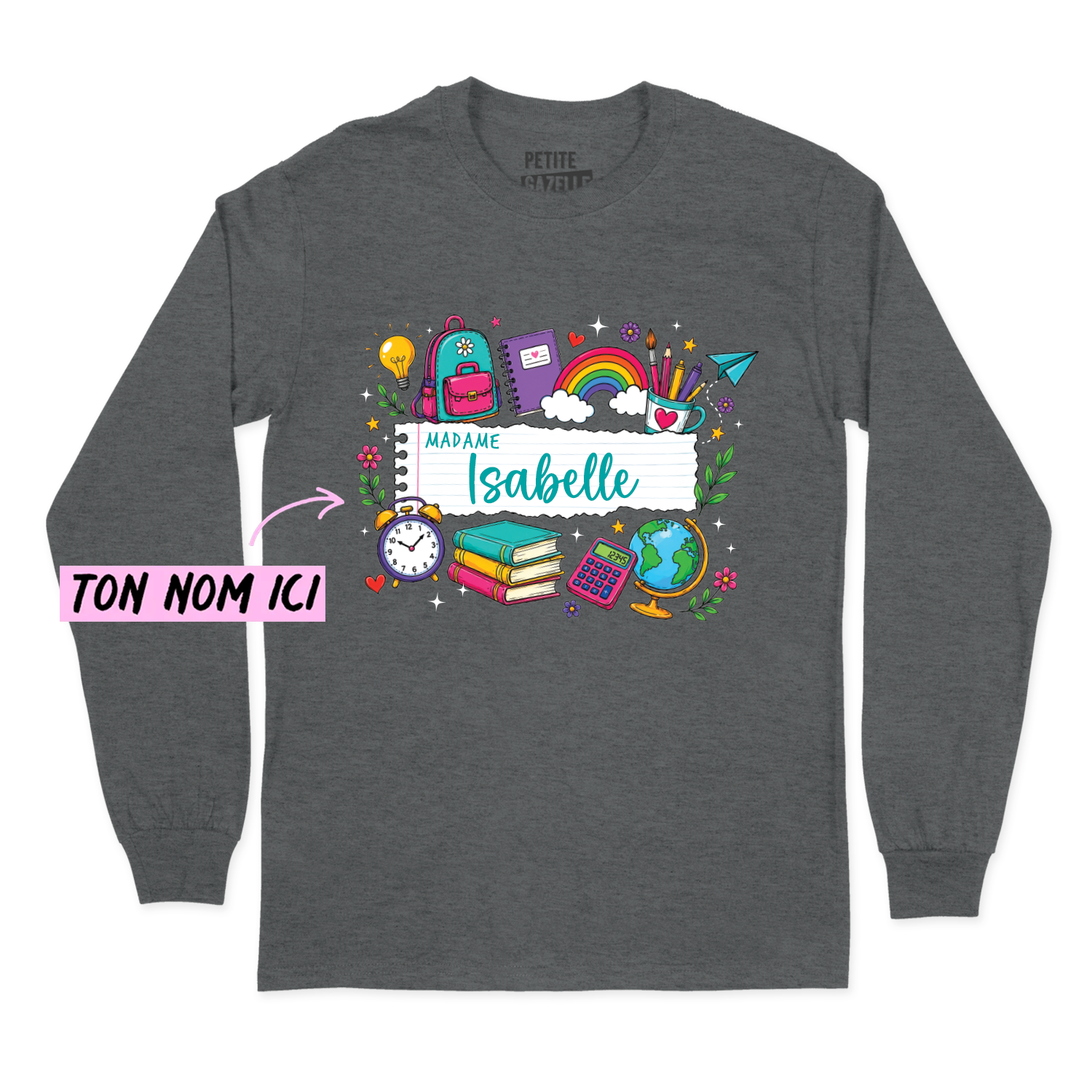 T-SHIRT À MANCHES LONGUES | Feuille Lignée