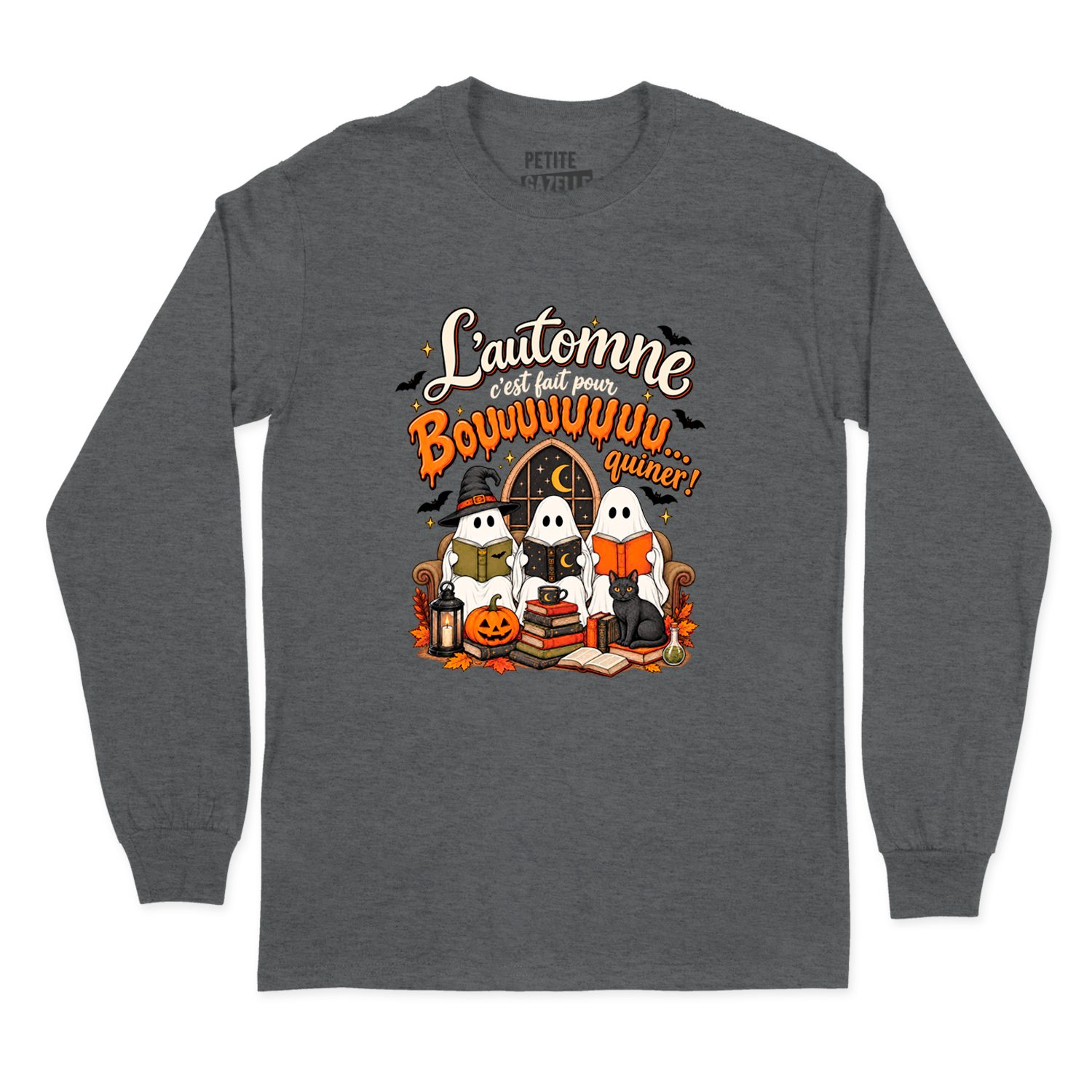 T-SHIRT À MANCHES LONGUES | L'automne c'est fait pour bouquiner !