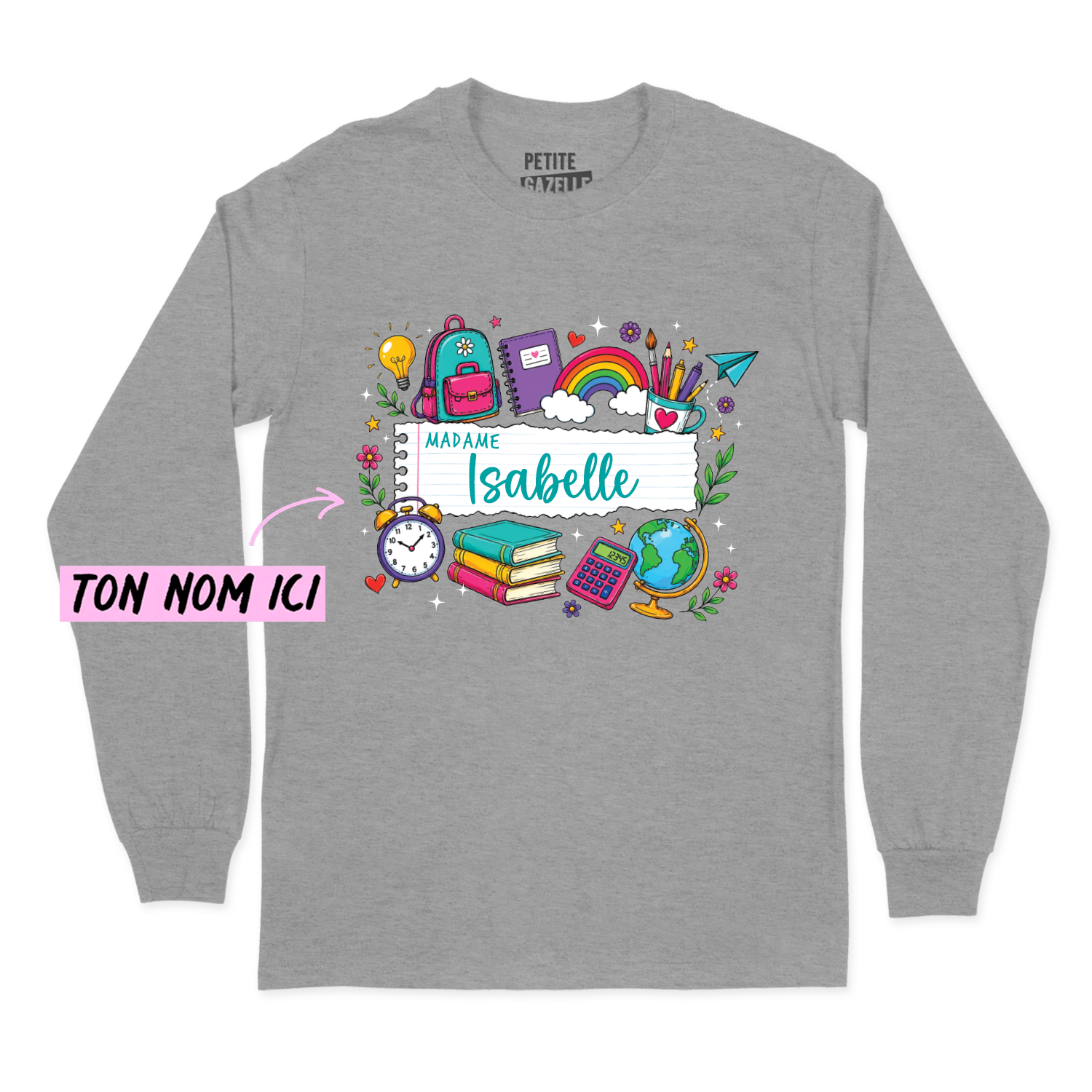 T-SHIRT À MANCHES LONGUES | Feuille Lignée