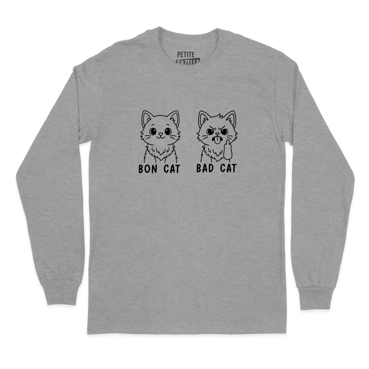 T-SHIRT À MANCHES LONGUES | Bon cat Bad cat