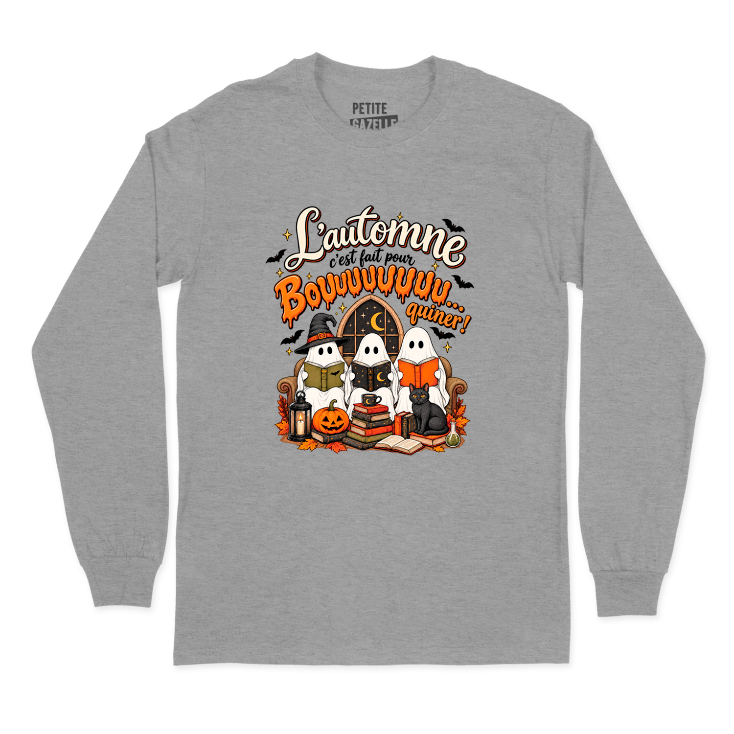 T-SHIRT À MANCHES LONGUES | L'automne c'est fait pour bouquiner !