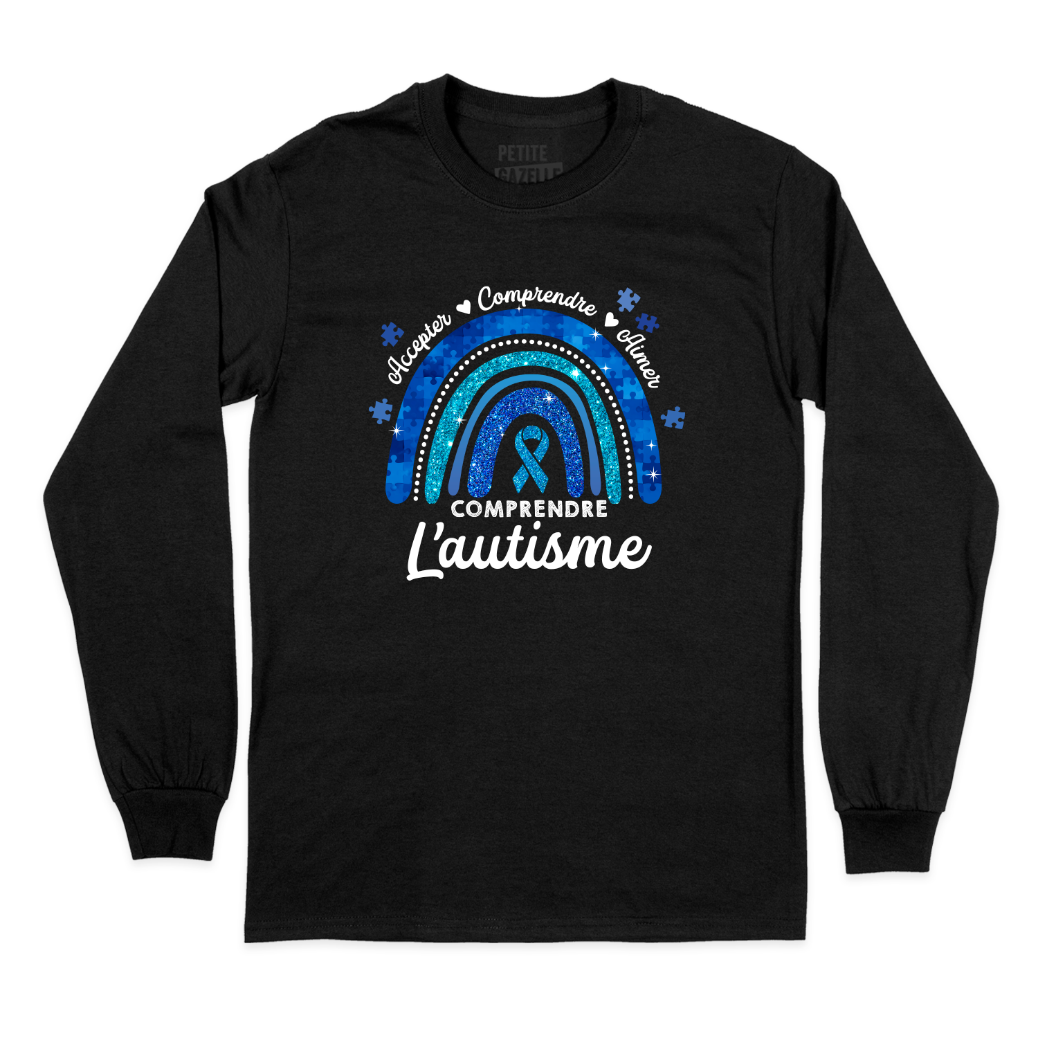 T-SHIRT À MANCHES LONGUES | Autisme Arc-en-ciel