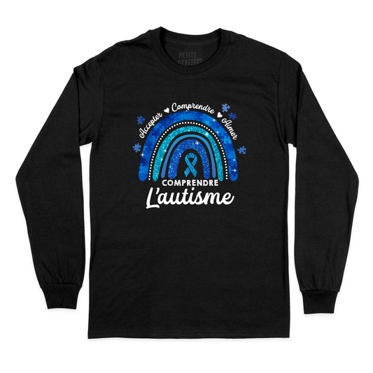 T-SHIRT À MANCHES LONGUES | Autisme Arc-en-ciel