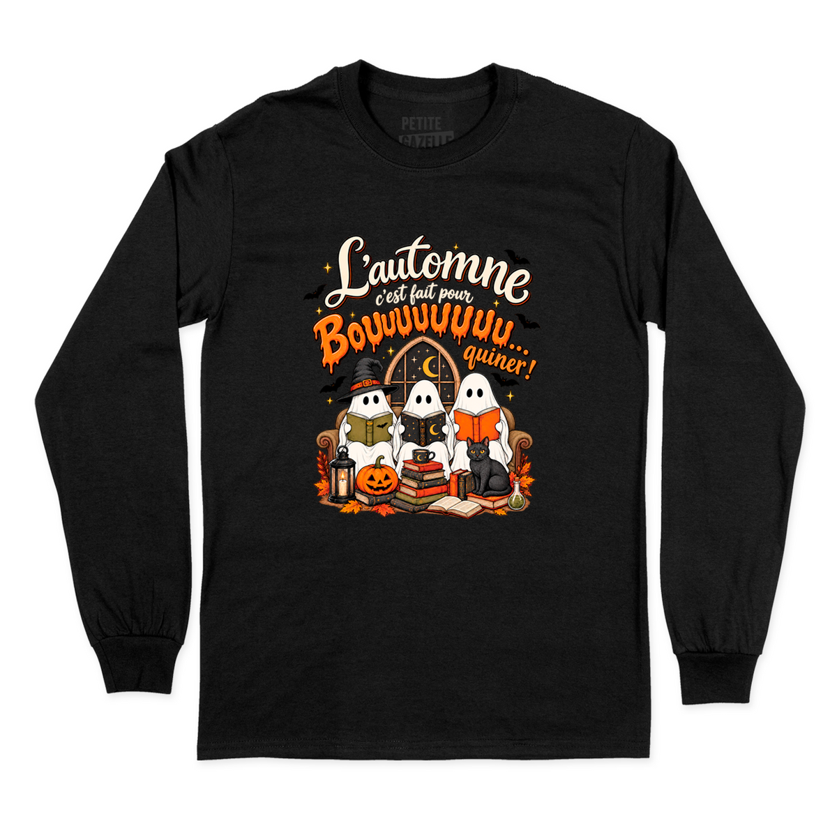 T-SHIRT À MANCHES LONGUES | L'automne c'est fait pour bouquiner !