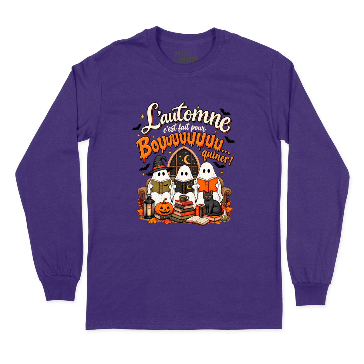 T-SHIRT À MANCHES LONGUES | L'automne c'est fait pour bouquiner !