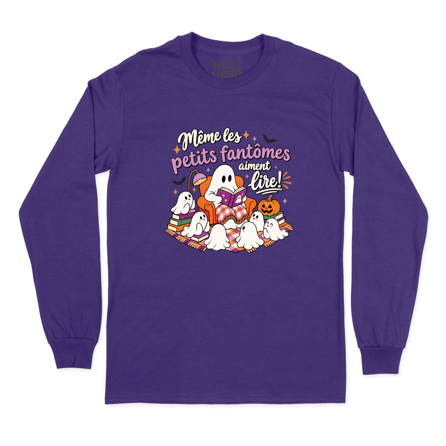 T-SHIRT À MANCHES LONGUES | Même les petits fantômes aiment lire !