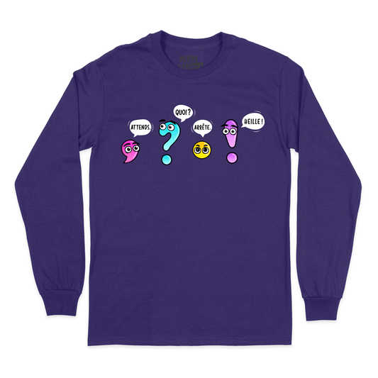 T - SHIRT À MANCHES LONGUES | Ponctuation - T-Shirt à manches longues - Petite Gazelle Atelier