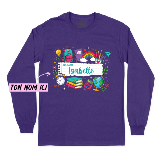 T-SHIRT À MANCHES LONGUES | Feuille Lignée