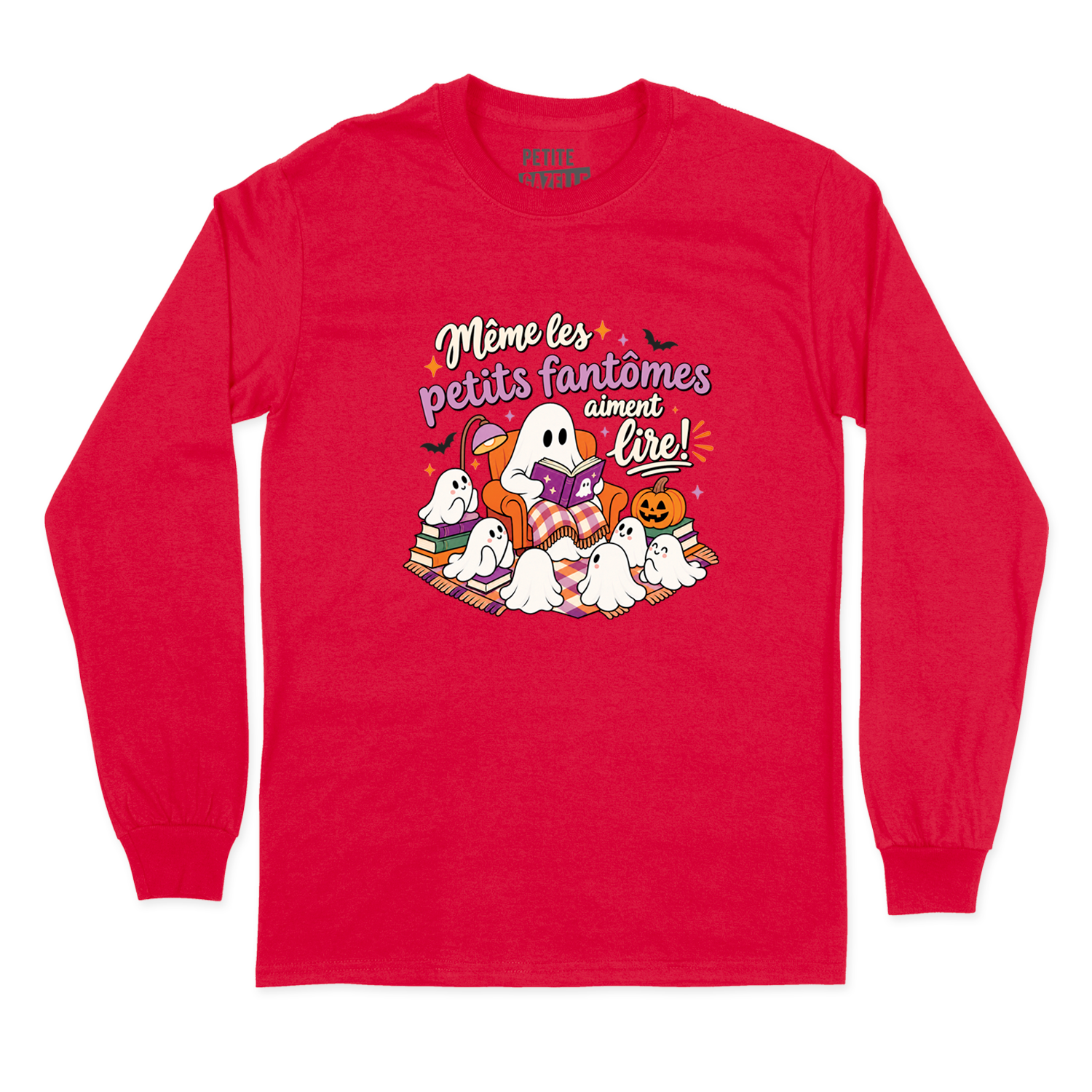 T-SHIRT À MANCHES LONGUES | Même les petits fantômes aiment lire !