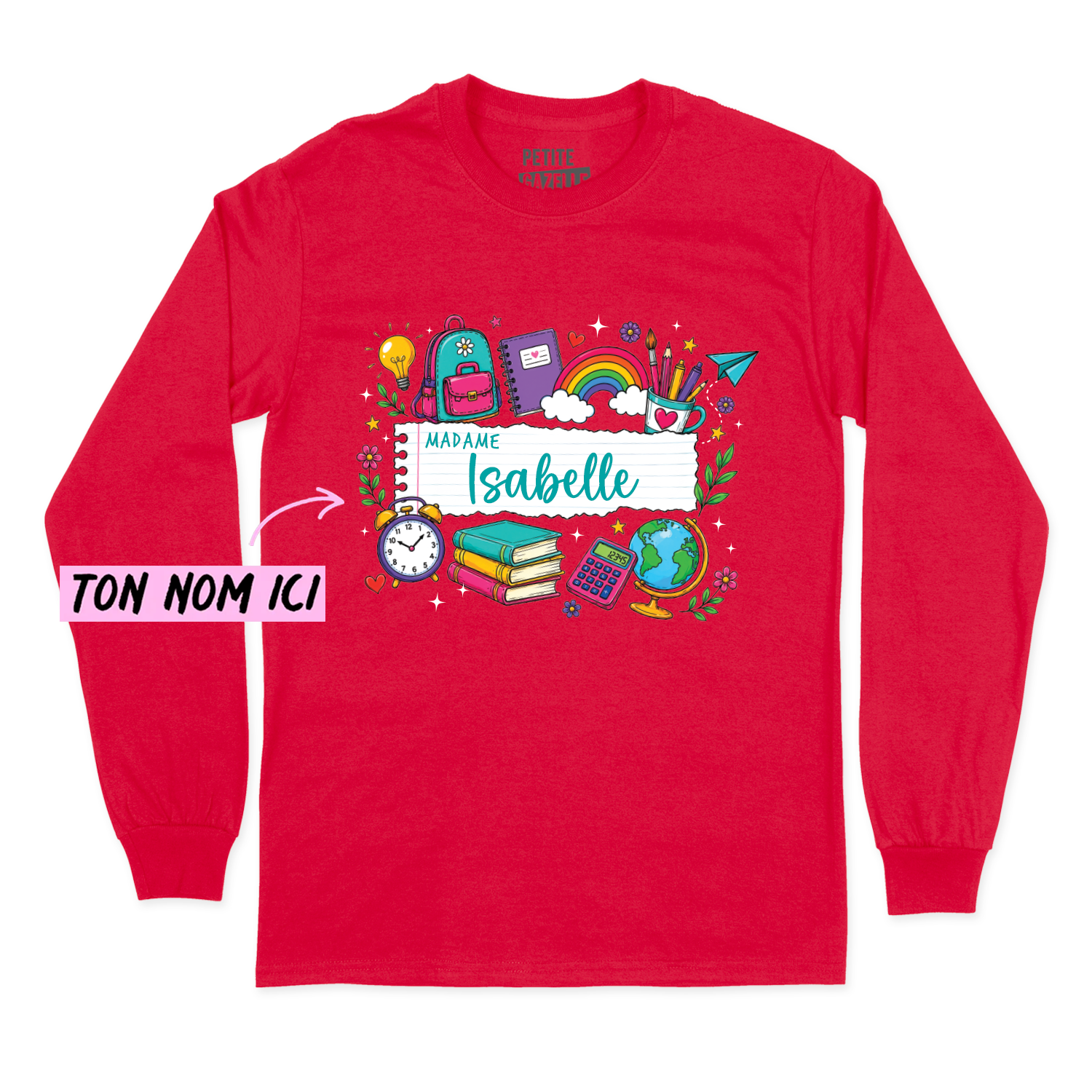 T-SHIRT À MANCHES LONGUES | Feuille Lignée