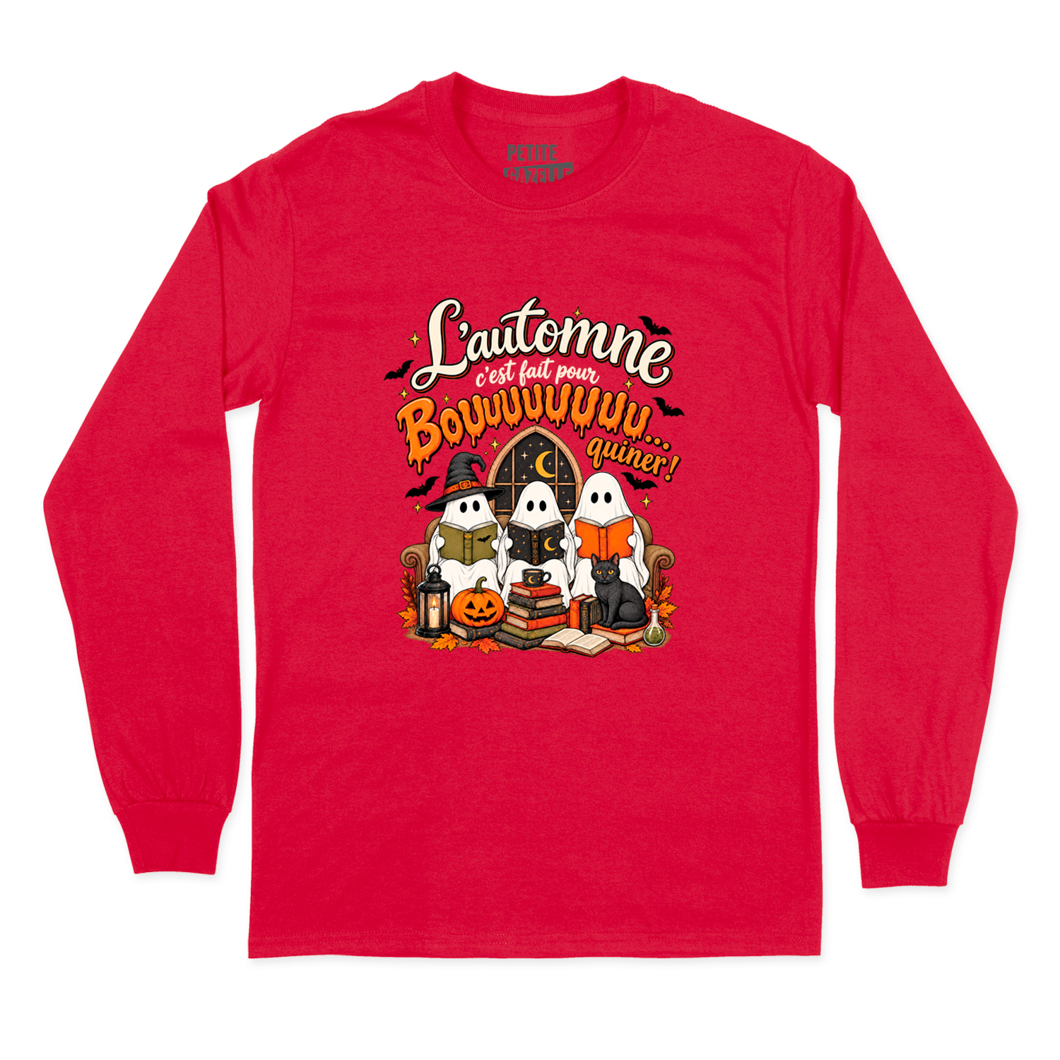 T-SHIRT À MANCHES LONGUES | L'automne c'est fait pour bouquiner !