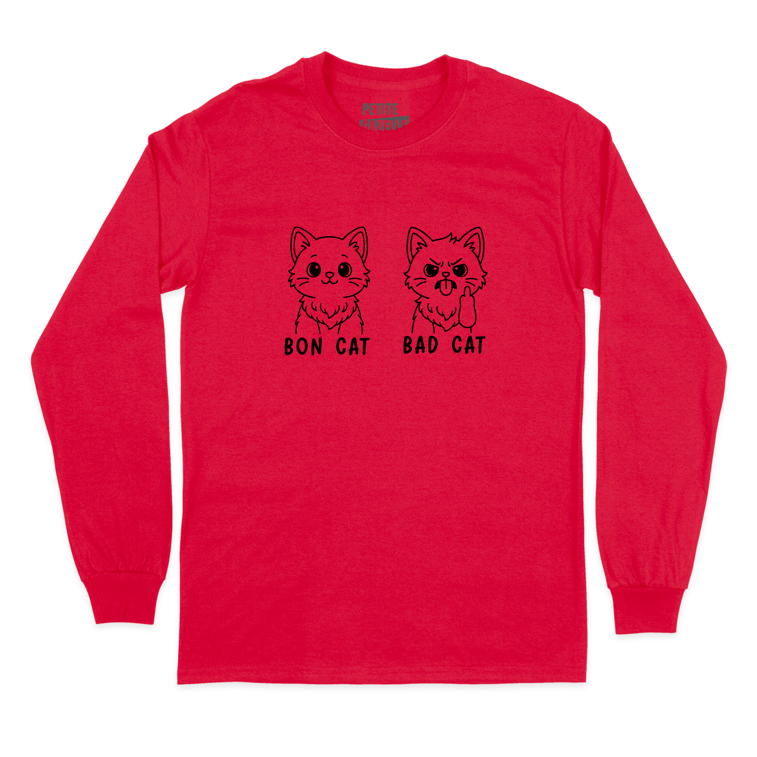 T-SHIRT À MANCHES LONGUES | Bon cat Bad cat