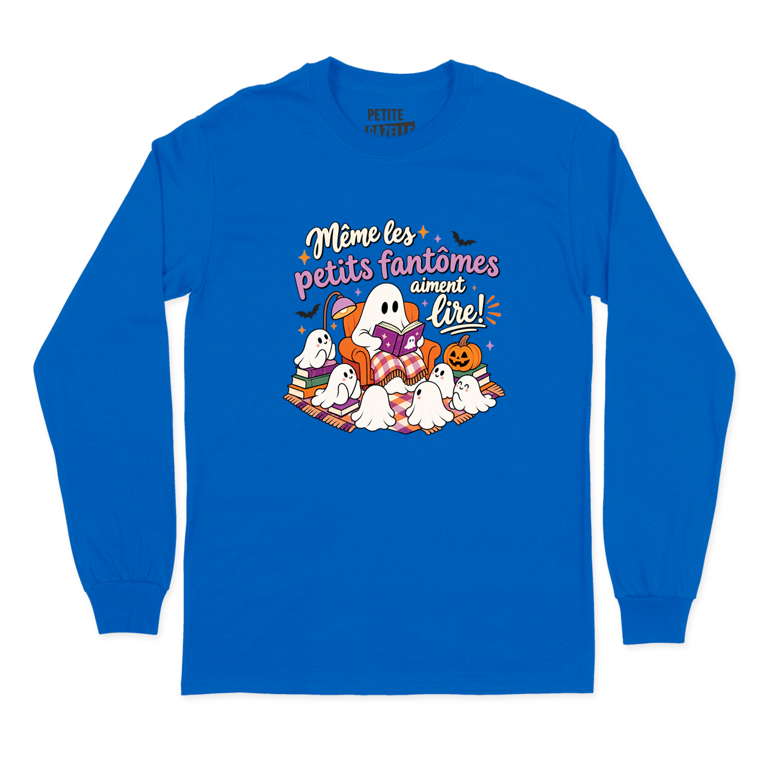 T-SHIRT À MANCHES LONGUES | Même les petits fantômes aiment lire !