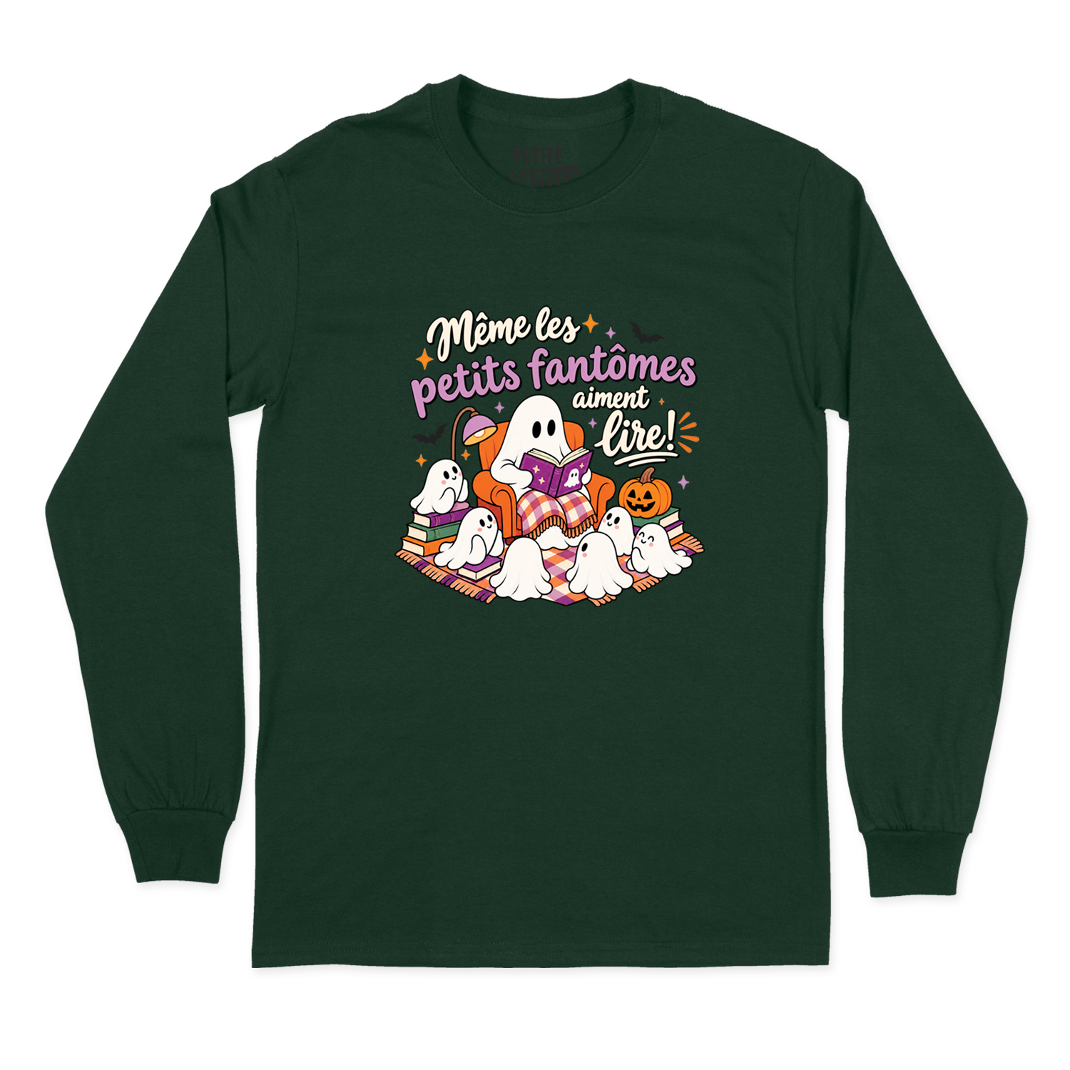 T-SHIRT À MANCHES LONGUES | Même les petits fantômes aiment lire !