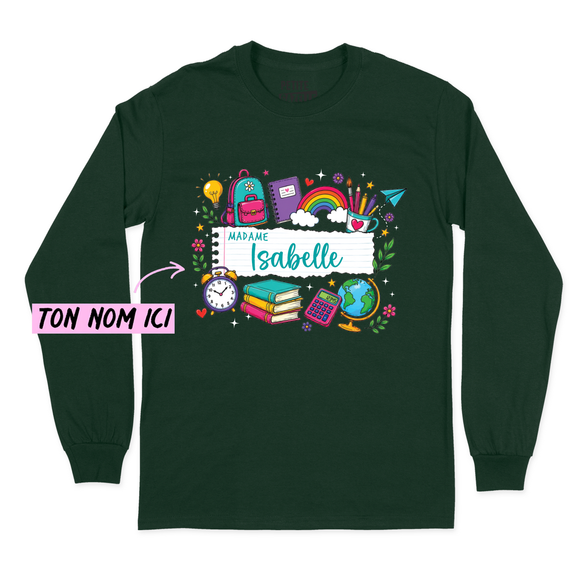 T-SHIRT À MANCHES LONGUES | Feuille Lignée