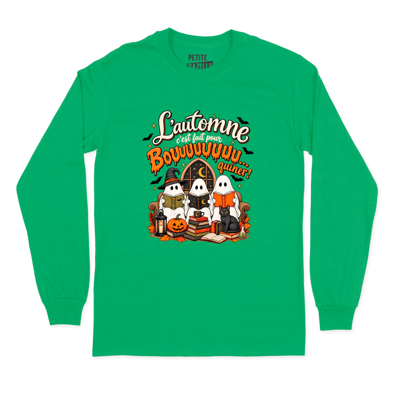 T-SHIRT À MANCHES LONGUES | L'automne c'est fait pour bouquiner !