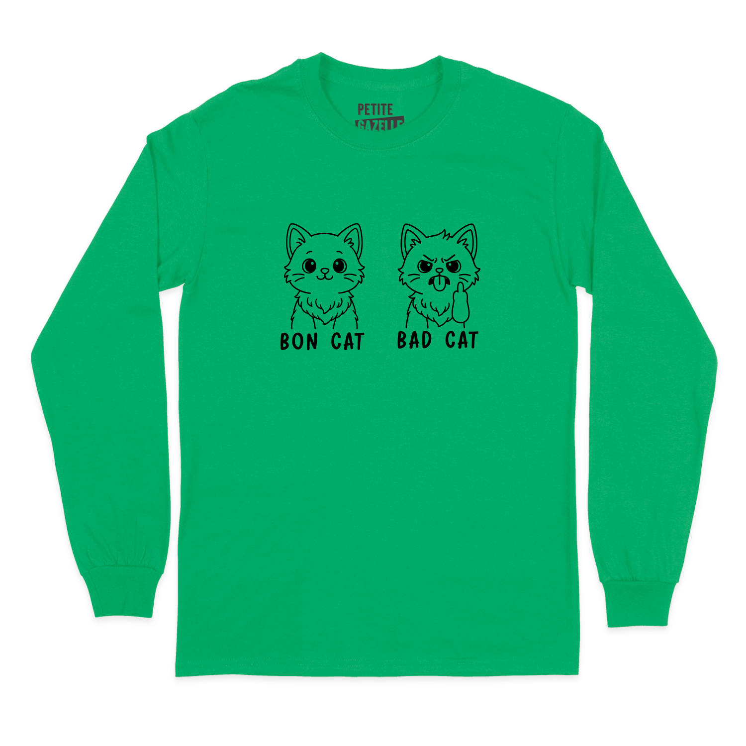 T-SHIRT À MANCHES LONGUES | Bon cat Bad cat